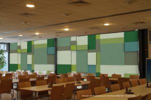 Visualierung Rendering Kantinenwand